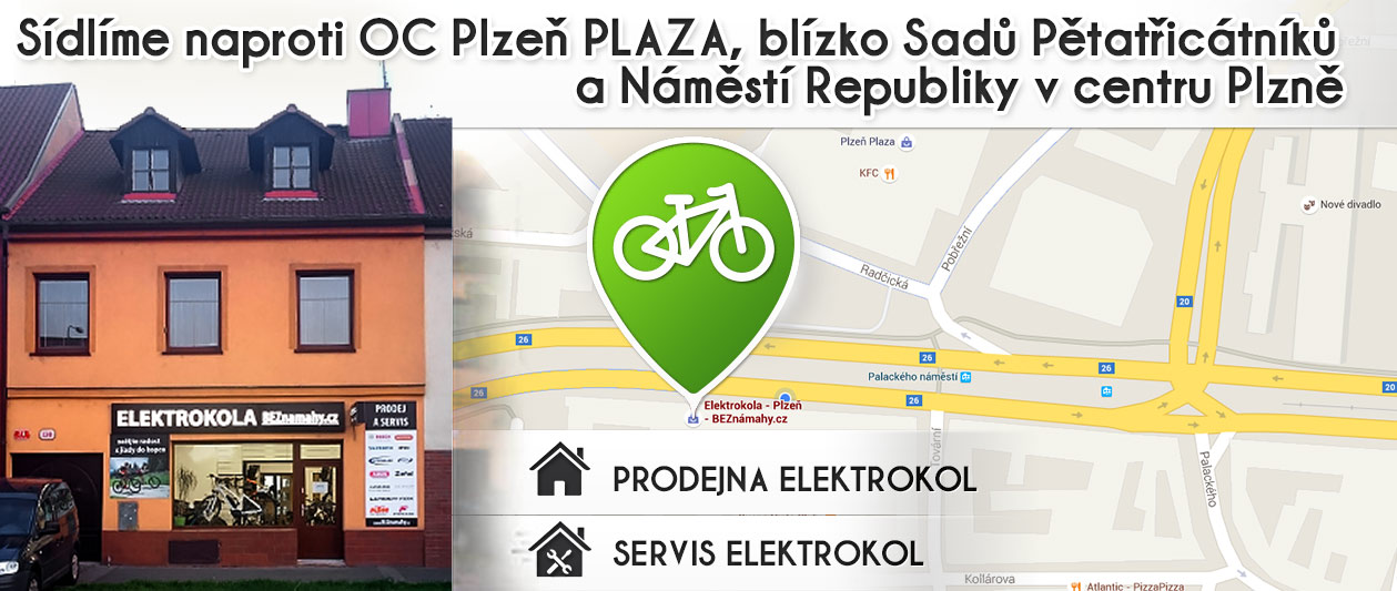 Prodejna elektrokol v Plzni - specializovaná prodejna se servisem v centru Plzně.